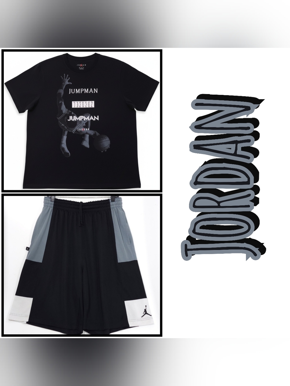 Jordan Trillionaire Basketball 🏀 Shorts & Jordan Jumpman T Shirt Mens 2XL